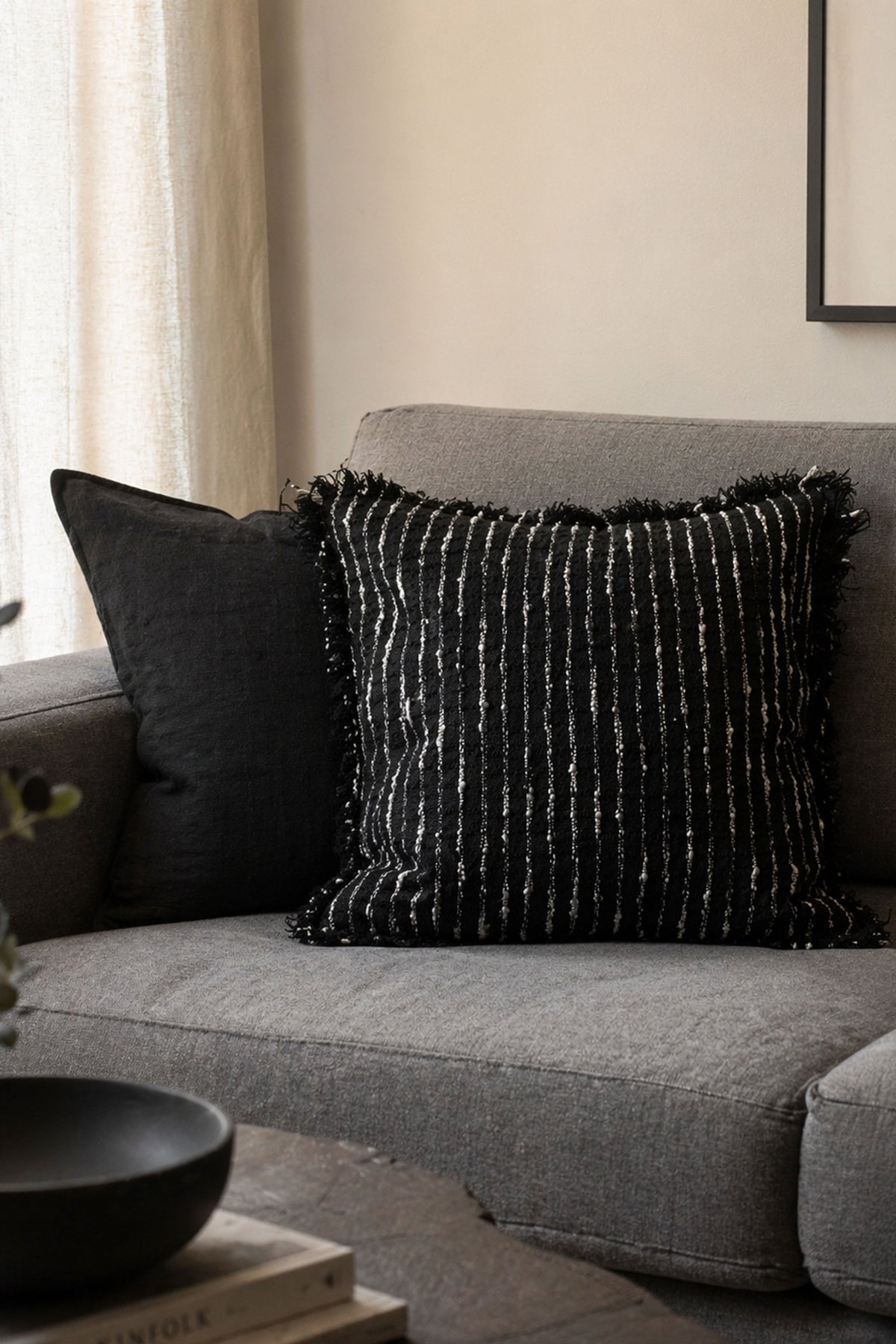 Midnight Loom Cushion Cover